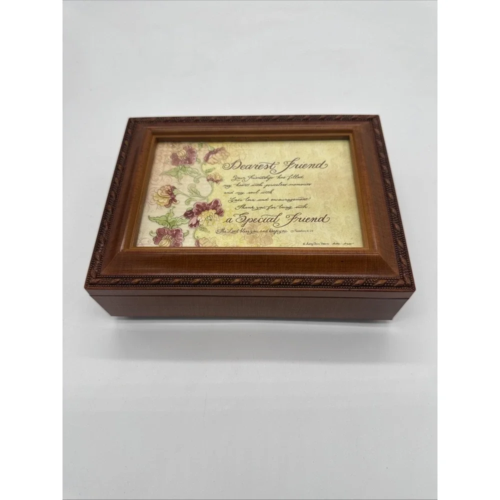 Dearest Friend Special Music Box Plays What a Friend We Have in Jesus (jewelry)